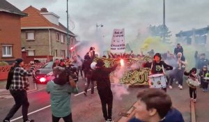 Coupe de France: L'ambiance avant le match avec les supporters de Blériot
