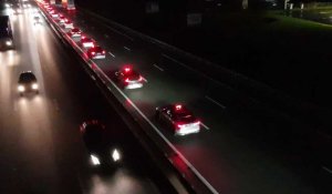 Opération escargot des taxis sur l'autoroute A1