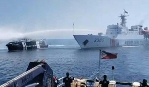 Manille accuse les garde-côtes chinois d'avoir tiré sur ses bateaux avec des canons à eau