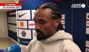 VIDÉO. FC Nantes : « On voulait faire un coup ici », lance Samuel Moutoussamy après Paris 