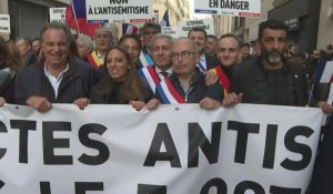 Marseille: départ de la marche contre l'antisémitisme