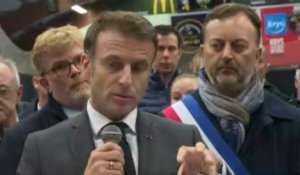 Inondations/Hauts-de-France: Macron annonce un "fonds de soutien" de 50 millions