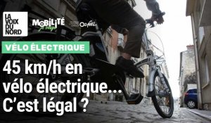Quelle est la vitesse maximale autorisée à vélo électrique ? 