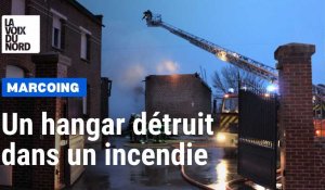 Incendie dans un hangar à Marcoing