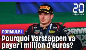 Formule 1 : Pourquoi Max Verstappen va devoir payer plus d'1 million d'euros #shorts