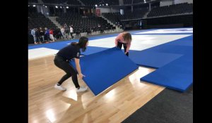 VIDÉO. Le Palais des sports de Caen se prépare pour les championnats de France de judo