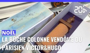 Noël : la bûche Colonne Vendôme du parisien Victor&Hugo