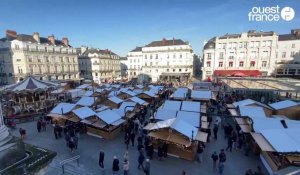 VIDÉO. Au marché de Noël d'Angers, plus de 130 chalets dans le centre-ville jusqu'au 30 décembre