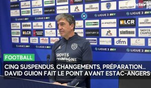 Estac - Angers : cinq joueurs suspendus, un « beau bizutage » pour le premier match de David Guion
