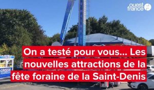 VIDÉO. J'ai testé pour vous… Les nouvelles attractions de la fête foraine de la Saint-Denis à Cholet