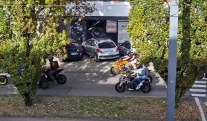 Manifestation des motards contre la ZFE, samedi 7 octobre 2023, à Rouen