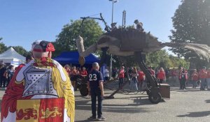 VIDÉO. Coupe du monde de rugby : les Gallois fascinés par les machines de Nantes 