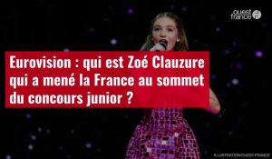 VIDÉO. Eurovision : qui est Zoé Clauzure qui a mené la France au sommet du concours junior