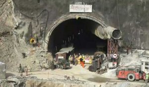 Tunnel effondré en Inde : les secours à cinq mètres des 41 ouvriers piégés
