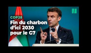 Emmanuel Macron appelle les pays du G7 à sortir du charbon en 2030
