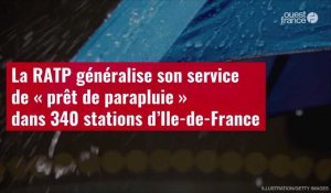 VIDÉO. La RATP généralise son service de « prêt de parapluie » dans 340 stations d’Ile-de-France