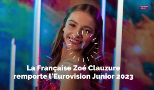 La Française Zoé Clauzure remporte l'Eurovision Junior 2023