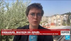 Macron en Israël : la solution "à deux États", position historique de la France