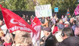 Manifestations de retraités pour une revalorisation de 10% des pensions