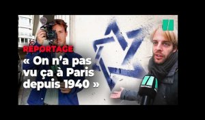 À Paris, «l'horreur» des habitants face aux tags antisémites sur les immeubles