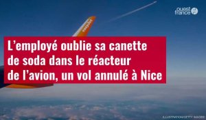 VIDÉO.L’employé oublie sa canette de soda dans le réacteur de l’avion, un vol annulé à Nice