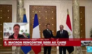 E. Macron rencontre Sissi au Caire : "La proposition de coalition contre le Hamas sera surement rejetée par l'Egypte"