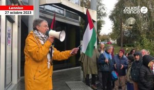 VIDÉO. Conflit Israël-Hamas : à Lannion, 120 personnes se rassemblent en soutien à la Palestine