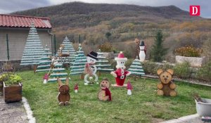 Ariège.Chaque année, ils décorent eux-mêmes leur village pour Noël