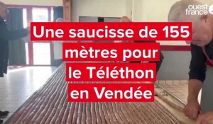 Une saucisse de 155 mètres pour leTéléthon en Vendée