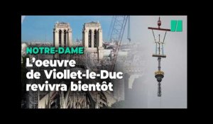 La flèche de Notre-Dame de Paris a retrouvé sa croix, il ne manque que le coq
