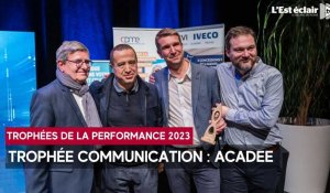 Trophées de la performance 2023 : ACADEE primée dans la catégorie communication