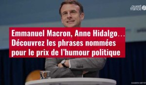 VIDÉO. Emmanuel Macron, Anne Hidalgo… Découvrez les phrases nommées pour le prix de l’humour politique