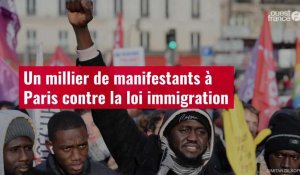VIDÉO. Un millier de manifestants à Paris contre la loi immigration