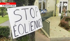 VIDÉO. Plus de 100 personnes rassemblées contre un projet éolien au sud de Caen
