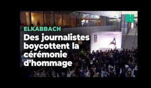 Des journalistes boycottent l'hommage de Macron à Elkabbach