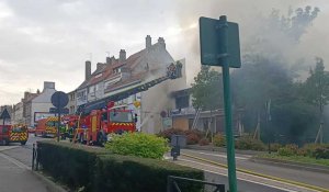 Boulogne : important incendie rue de Brequerecque