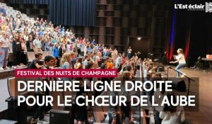 Festival des Nuits de Champagne : le Chœur de l’Aube en répétition au Centre des congrès de l'Aube