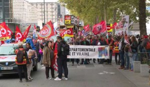 Salaires et égalité femmes-hommes: les manifestants se rassemblent à Rennes