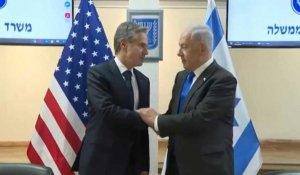 Blinken rencontre Netanyahu en Israël au 6e jour de guerre avec le Hamas