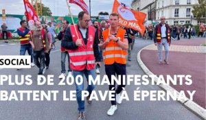 Plus de 200 manifestants à Épernay le 13 octobre 2023