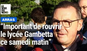 Frédéric Leturque, maire d’Arras: « c’était important de rouvrir le lycée Gambetta ce matin »