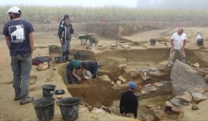 De nouvelles fouilles archéologique au tumulus de Saint-Bélec à Leuhan