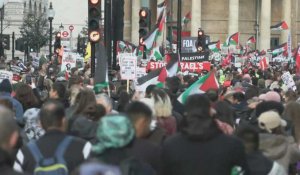 Royaume-Uni : Manifestation de solidarité avec les Palestiniens à Londres