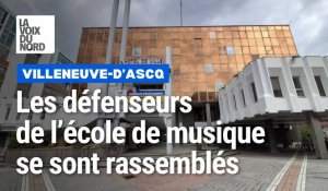 Villeneuve-d'Ascq: manifestation des défenseurs de l'école de musique