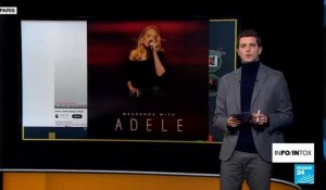 Non, la chanteuse Adele ne tient pas un drapeau palestinien en plein concert