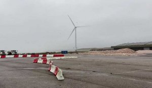Au Portel, premier coup de vent soutenu pour l’éolienne géante