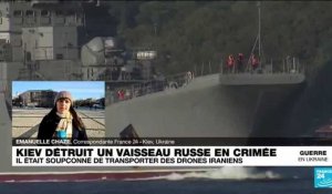 L'Ukraine dit avoir détruit un vaisseau de la marine russe en Crimée