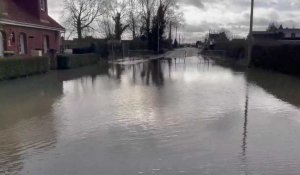 Aire-sur-la-Lys : le hameau de La Lacque inondé