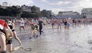 VIDÉO. Dinard bat son record pour le dernier bain de mer de l'année 2023