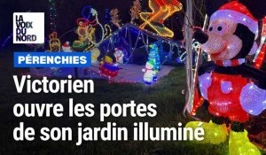 Pérenchies : Victorien Gillon a ouvert les portes de son jardin illuminé